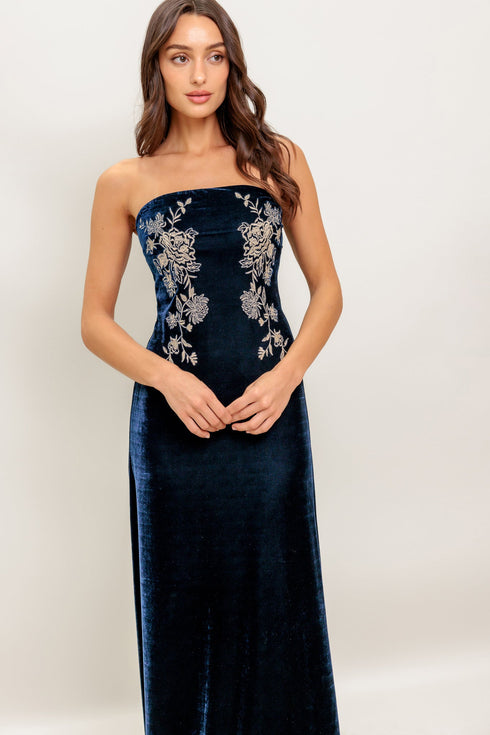 velvet-elegia-navy-maxi-dress Flying Tomato-Sophia's Style-7
